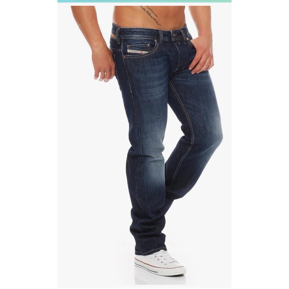 Diesel Men's Women's Low-Rise Button-Fly Slim Straight Like New Jeans W33 L30